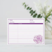 Elegant Paars Roos (Staand voorkant)