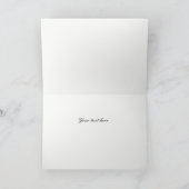 Elegant Paars Roos Floral 80ste verjaardag Harteli Bedankkaart (Binnen)