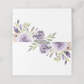 Elegant Paars Roos Floral Wedding (Buitenkant ongevouwen)