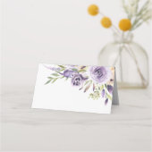 Elegant Paars Roos Floral Wedding (Achterkant)