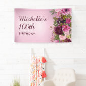 Elegant  Paars roze Rozen 100e Spandoek (Insitu)