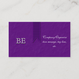 Elegant Paars Support Ribbon Visitekaartjes