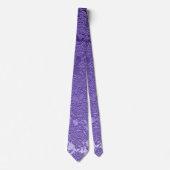 Elegant Paars White Formal Wedding Stropdas (Voorkant)