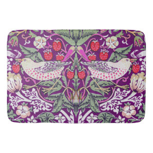 Elegant Paars William Morris Strawberry Thief Badmat