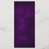 Elegant Paars Zilveren Huwelijksprogramma Programma (Achterkant)