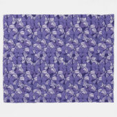 Elegant Paarse boog patroon Fleece Deken (Voorkant (Horizontaal))