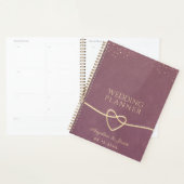 Elegant Paarse bruiloft Planner (Display)