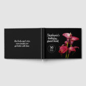 Elegant Paarse Calla Lilies 50e van elk jaar Gastenboek (Volledig)