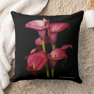 Elegant Paarse Calla Lilies Kussen