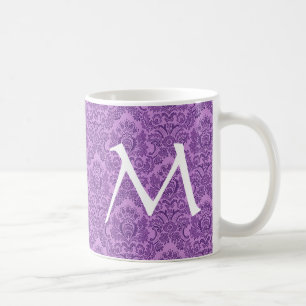 Elegant PAARSE Damask Monogram Mok