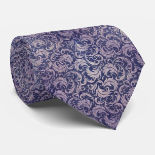 Elegant  Paarse damast patroon Stropdas