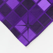 Elegant Paarse Disco Glitter Retro Design Fleece Deken (Hoek)