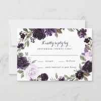 Elegant Paarse en gouden groene blad bloemetjesbru