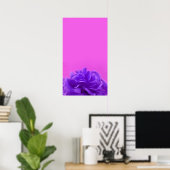 Elegant Paarse Floral Art Poster (Thuiskantoor)