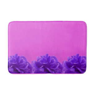 Elegant Paarse Floral Badmat