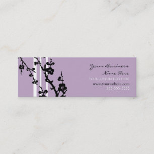 Elegant Paarse Floral Visitekaartjes