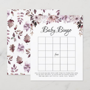 Elegant Paarse Foliage Baby Bingogame