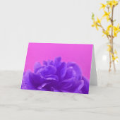 Elegant Paarse frambozen Kaart (Gele Bloem)