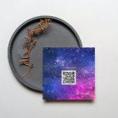Elegant paarse Galaxy visitekaartje