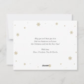 Elegant Paarse Kaarten voor Kerstmis met collage (Achterkant)