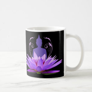 Elegant Paarse Lotus Flower Meditation Koffiemok