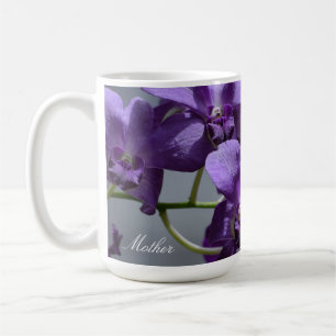 Elegant Paarse Orchids Moederdag Mok