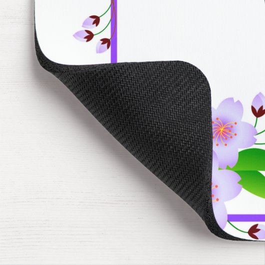 Elegant Paarse pony-ventilator en Paars kattekat m Muismat (Hoek)