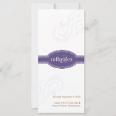 Elegant Paarse programma, Caroline Wedding (Voorkant)