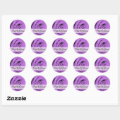 Elegant Paarse Roos Wedding Stickers (Vel)