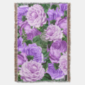 Elegant Paarse  Rozen Deken (Voorkant Verticaal)