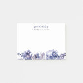 Elegant Paarse Rozen Moderne, gepersonaliseerde Fl Post-it® Notes (Voorkant)