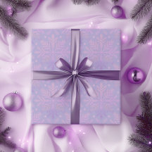 Elegant Paarse Sneeuwvlok Kerstpatroon