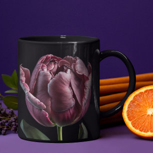 'Elegant Paarse Tulp' Mok 15 of 18 oz