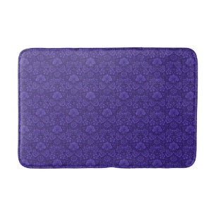 Elegant paarse vintage damask patroon badmat