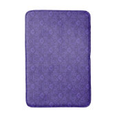 Elegant paarse vintage damask patroon badmat (Voorkant Verticaal)