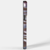 Elegant Paarse zilveren metalen iPhone / iPad hoes (Achterkant / Rechts)