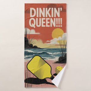 Élégant Paddle DINKIN' QUEEN! ! ! Serviette de spo