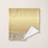 Élégant pailleté or brillant (Gant de toilette)