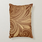 Elegant  Paisley Burgundy Gold Accent Kussen (Voorkant(Verticaal))