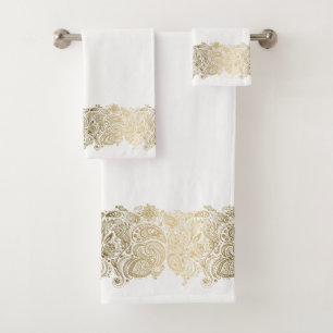Elégant Paisley Floral Stripe