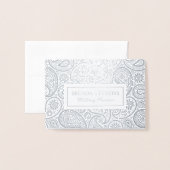 Elegant  paisley folie kaarten (Voorkant met envelop)