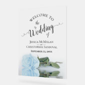 Elegant Pale Blue Rose Romantic Wedding Welcome (Angle)
