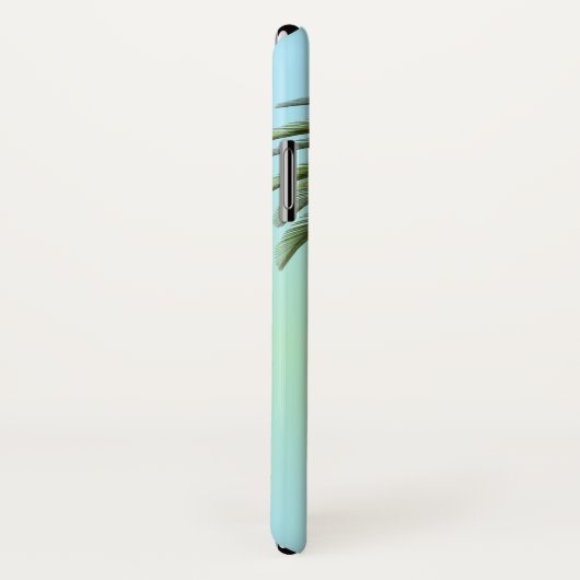 Elegant  Palm Tree Leopard Wild Green Case-Mate iPhone Case (Achterkant / rechts)