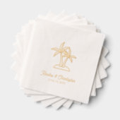 Élégant Palm Tree personnalisé Mariage à huile d'o (Insitu (empilé))