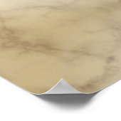 Elegant Palm Tree  Tropische marmer Poster (Hoek)