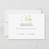 Elégant Palm Tree Watercolor Wedding RSVP (Devant)