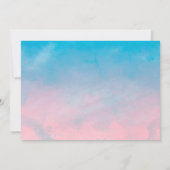 Elegant Palm Tree Wedding Invitations Kaart (Achterkant)