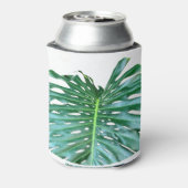 Elegant palmblad tropisch oerwoud regenwoudblad blikjeskoeler (Blikje Achterkant)