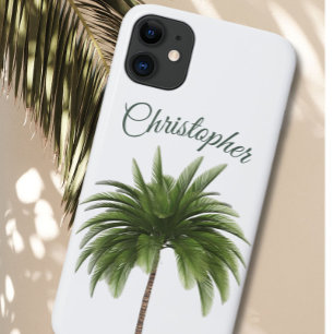 Elegant  palmboom Persoonlijk iPhone 11 Hoesje