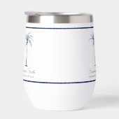 Elégant palmier bleu personnalisé (Droite)